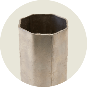 Perfil octogonal decapado